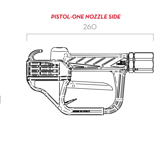 Пистолет раздаточный ручной для масла, 60 л/мин, с пов. муфтой Piusi PISTOL-ONE 3/4" BSP w/o spout F00640000