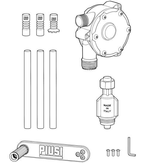 Насос ручной роторный бочковой для AdBlue, антифриза, воды, 38 л/м, Piusi Hand pump urea 2” but. F00332A1A