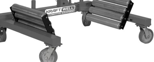 Тележка гидравлическая для транспортировки колес 1500 кг, KraftWell KRW-WD15L