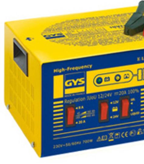 Зарядное устройство для аккумуляторов 12/24В GEL, WET, 29.6А, автоматическое INVERTER 20HF GYS 029217