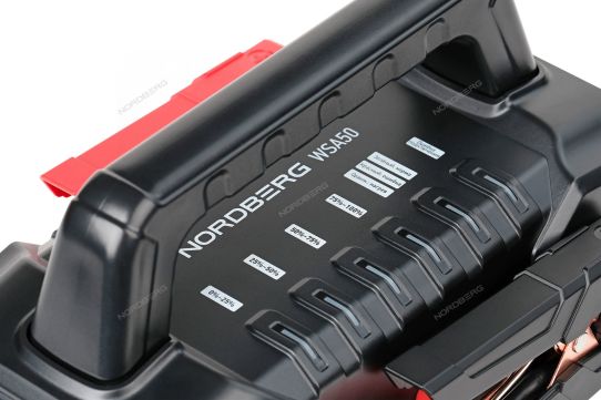 Пусковое устройство-бустер Nordberg WSA50 56 А·ч, 2000 А пика, литиевый аккумулятор, встроенный фонарик, Power Bank Nordberg