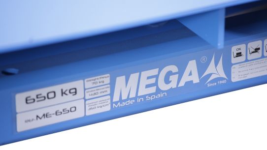 Стол подъемный гидравлический 650кг, 215-645мм MEGA ME-650, передвижной