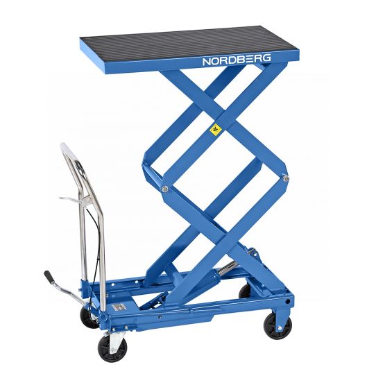 Стол подъемный гидравлический 300кг, 330-1250мм NORDBERG N3T301B, передвижной