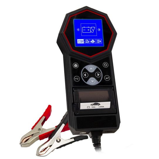 Тестер аккумуляторов 12/24В с цифровым индикатором и встроенным принтером, нагрузка до 2000А LEMANIA ENERGY T11