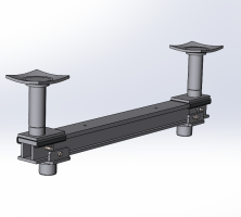 Траверса двустоечного электромеханического ямного подъёмника 15т. с опорами Т15ЭМ