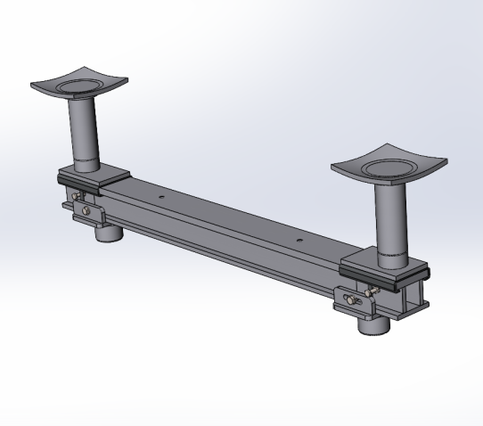 Траверса двустоечного электромеханического ямного подъёмника 15т. с опорами Т15ЭМ