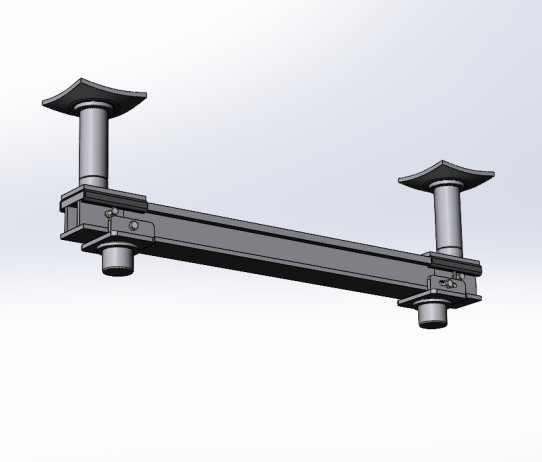 Траверса двустоечного электромеханического ямного подъёмника 15т. с опорами Т15ЭМ