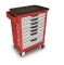 Тележка инструментальная TOPTUL TCAC0702, 7 ящиков, без инструментов