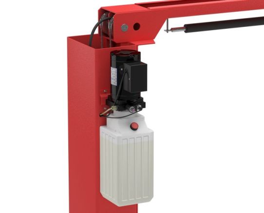 Двухстоечный подъемник электрогидравлический 4 т, высота подъема 1920 мм, красный, Launch TLT-240SCA