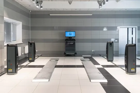 Стенд сход-развал бесконтактный напольный TechnoVector P 8214 VELOX для легковых авто