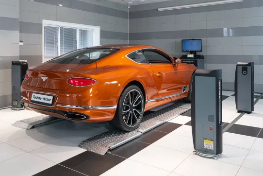 Стенд сход-развал бесконтактный напольный TechnoVector P 8214 VELOX для легковых авто