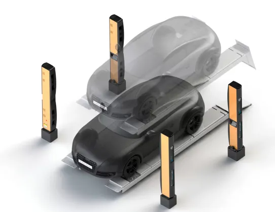 Стенд сход-развал бесконтактный напольный для легковых автомобилей Техновектор P 8218