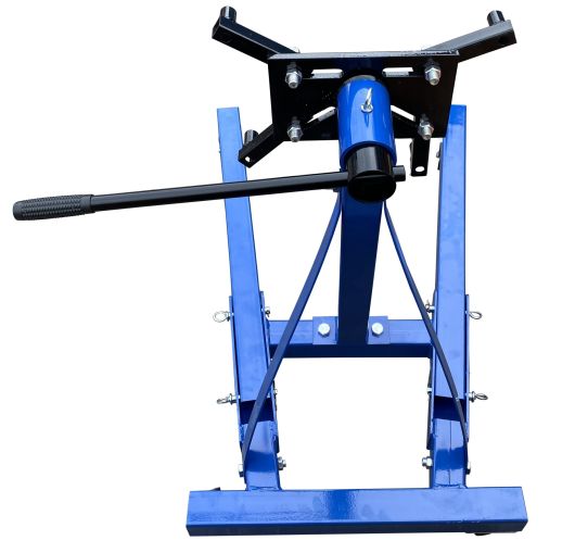 Кантователь двигателя 907 кг с П-образным основанием и 4 регулируемыми кронштейнами синий EQFS ES-1805