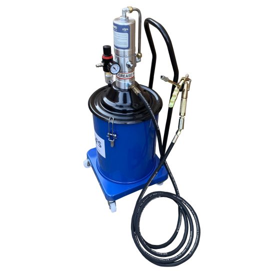 Нагнетатель смазки пневматический с баком 20 л, давление смазки до 300 бар, шланг 3.8 м EQFS ES-60505