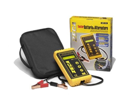 Профессиональный цифровой тестер аккумуляторов и генератора 12В AGM/Gel/VRLA до 160Ач 3000А ZECA 210