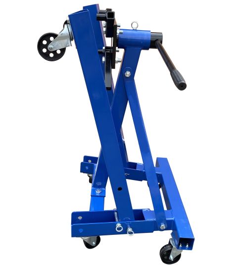 Кантователь двигателя 907 кг с П-образным основанием и 4 регулируемыми кронштейнами синий EQFS ES-1805