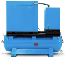 Винтовой компрессор KraftMachine KM7.5-8рВ-500/О, прямой привод, 8 бар, IP54, 1200л/мин, 500л, с осушителем