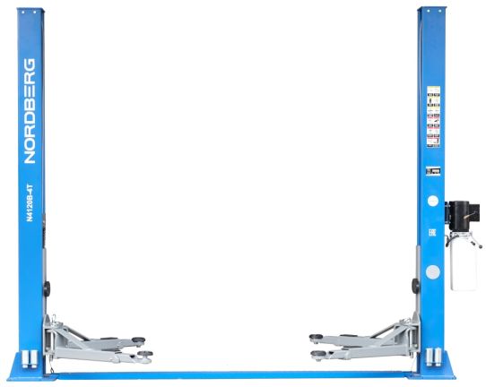 Двухстоечный подъемник Nordberg N4120BE-4B_380 4т, электрогидравлический, 380В, с нижней синхронизацией, 90-1900 мм