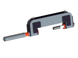 Выпрессовщик пальцев траковых цепей с башмаком 110 тонн гидравлический ВПТ110СБ