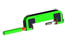 Выпрессовщик пальцев траковых цепей с башмаком 80 тонн гидравлический ВПТ80СБ