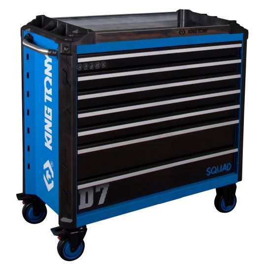 Тележка инструментальная KING TONY 87SQ33-7B-BK, 7 ящиков, без инструментов