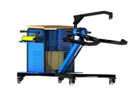 Выпрессовщик универсальный 30 тонн электрогидравлический на тележке ВУГ-30