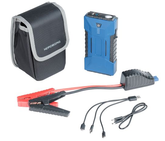 Пусковое устройство 12 В, максимальный ток пуска 800А, Li-Ion аккумулятор 13 Ач, USB Type-A/Type-C Nordberg WSA13