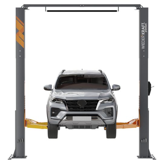 Двухстоечный подъемник Wiederkraft WDK-525N 5т, электрогидравлический, 380В, с верхней синхронизацией, 120-1920 мм