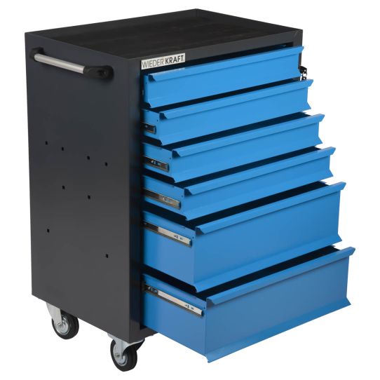 Тележка инструментальная Wiederkaraft WDK-606GB, 6 ящиков, без инструментов