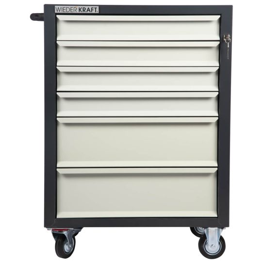 Тележка инструментальная Wiederkraft WDK-606GG, 6 ящиков, без инструментов