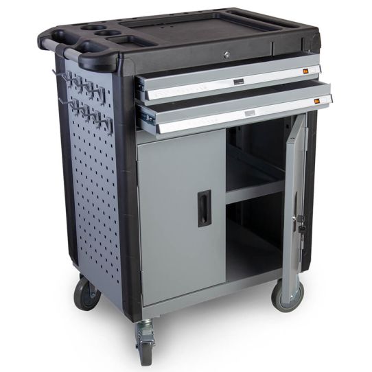 Тележка инструментальная Wiederkraft WDK-703, 2 ящика, без инструментов