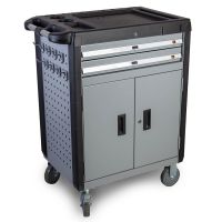 Тележка инструментальная Wiederkraft WDK-703, 2 ящика, без инструментов