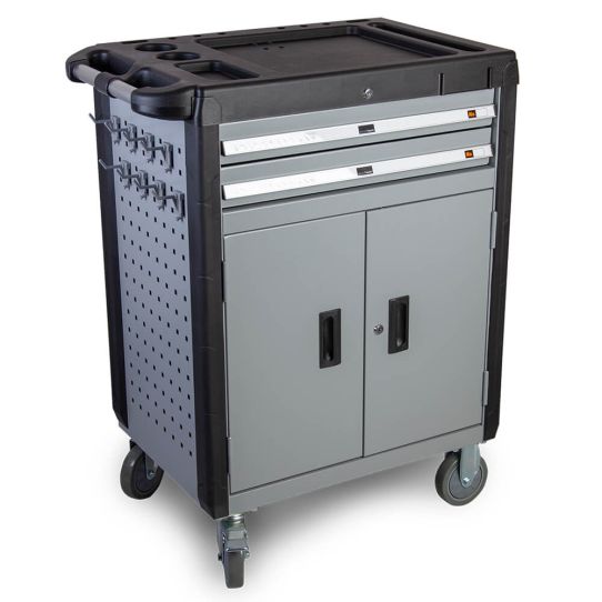 Тележка инструментальная Wiederkraft WDK-703, 2 ящика, без инструментов