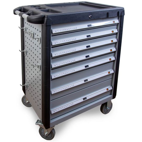 Тележка инструментальная Wiederkraft WDK-707, 7 ящиков, без инструментов