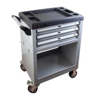 Тележка инструментальная Wiederkraft WDK-713, 3 ящика, без инструментов