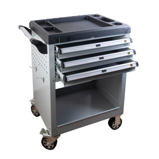 Тележка инструментальная Wiederkraft WDK-713, 3 ящика, без инструментов