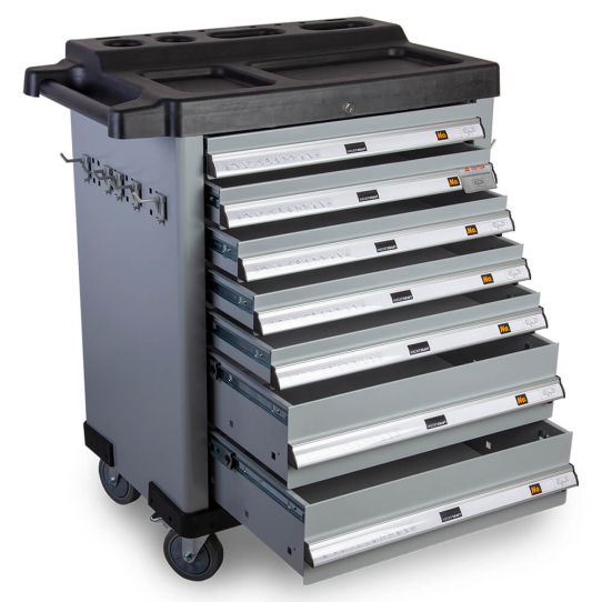 Тележка инструментальная Wiederkraft WDK-807, 7 ящиков, без инструментов