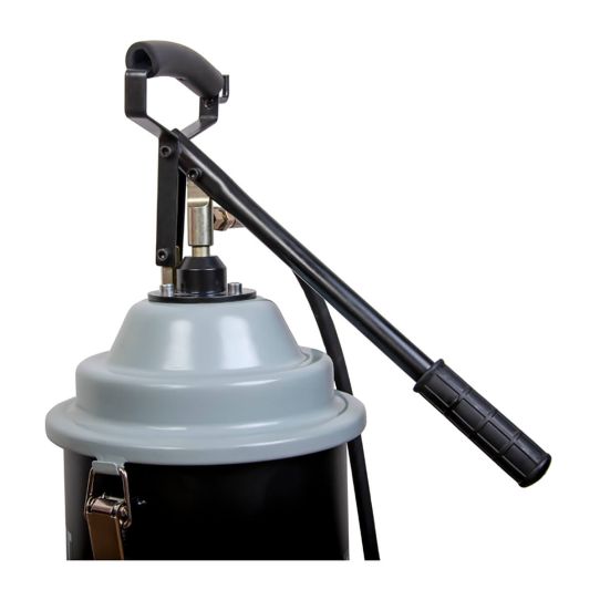 Нагнетатель смазки ручной 13 л, Wiederkraft WDK-89120, механический, с длиной шланга 2.5 метра