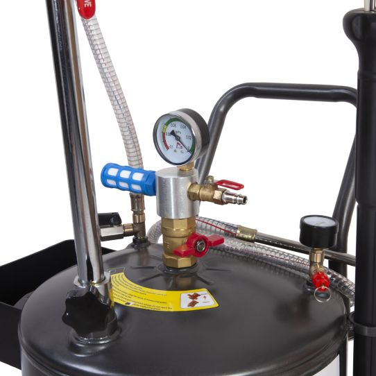 Пневматическая установка для откачки масла через щуп на 35 литров Wiederkraft WDK-89292