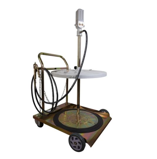 Нагнетатель смазки для бочек 200 л, пневматический насос 50:1 с тележкой Wiederkraft WDK-89800