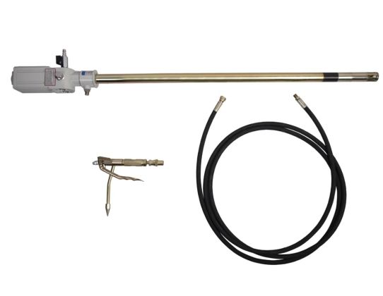 Нагнетатель смазки для бочек 200 л, пневматический насос 50:1 с тележкой Wiederkraft WDK-89800