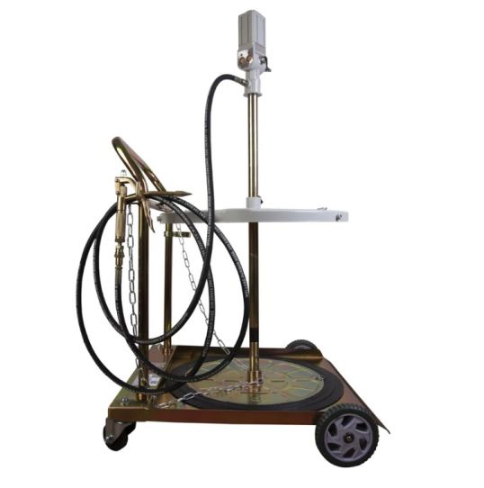 Нагнетатель смазки для бочек 200 л, пневматический насос 50:1 с тележкой Wiederkraft WDK-89800