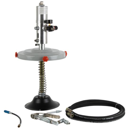 Нагнетатель смазки для бочек 200 л,  пневматический насос с производительностью до 0.8 л/мин Wiederkraft WDK-89860