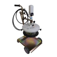 Нагнетатель смазки для бочек до 200 л, Wiederkraft WDK-89860 2-8 бар, пневматический, с производительностью до 0.8 л/мин