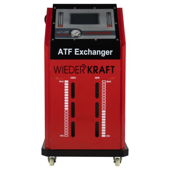 Установка для замены и промывки масла в АКПП с двойным резервуаром 2х15 л, электрический привод 12В Wiederkraft WDK-ATF988