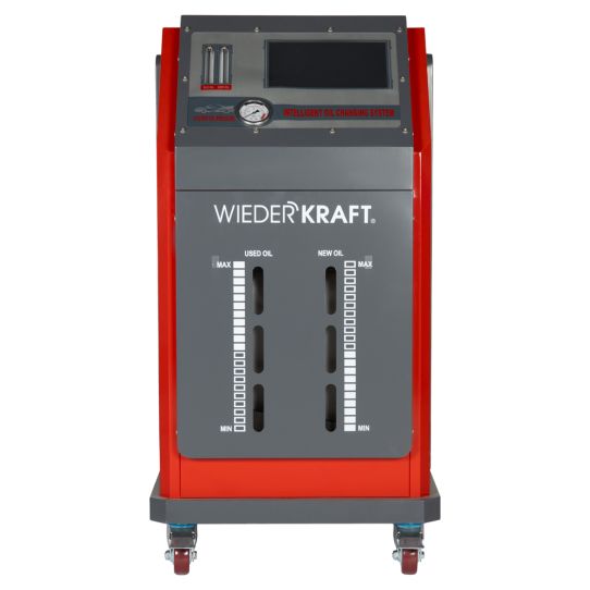 Установка для замены и промывки масла АКПП 12В с дисплеем и насосом 2.5 л/мин, резервуары 2x20 л Wiederkraft WDK-ATF990