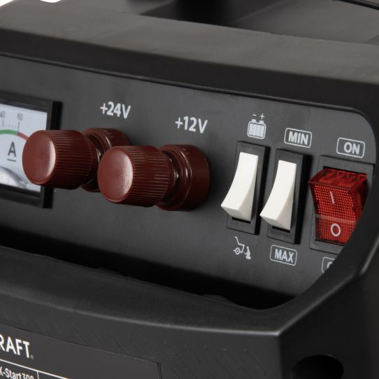 Пуско-зарядное устройство для 12В и 24В аккумуляторов, пусковой ток 300A WDK-Start300 Wiederkraft