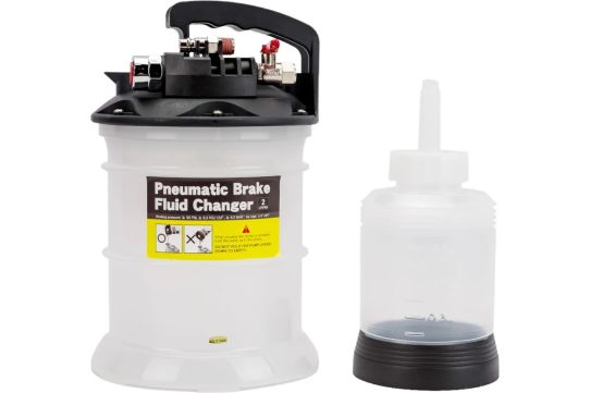 Установка для замены тормозной жидкости пневматическая переносная, давление 5 бар, емкость 2 л Wiederkraft WDK-65217