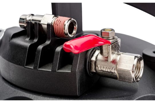 Установка для замены тормозной жидкости пневматическая переносная, давление 5 бар, емкость 2 л Wiederkraft WDK-65217