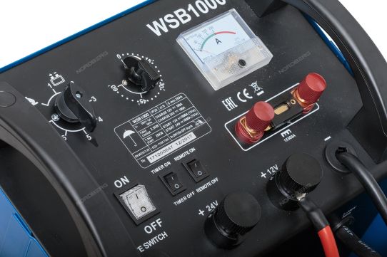 Пуско-зарядное устройство для 12В и 24В аккумуляторов, пусковой ток 1000А WSB1000 Nordberg